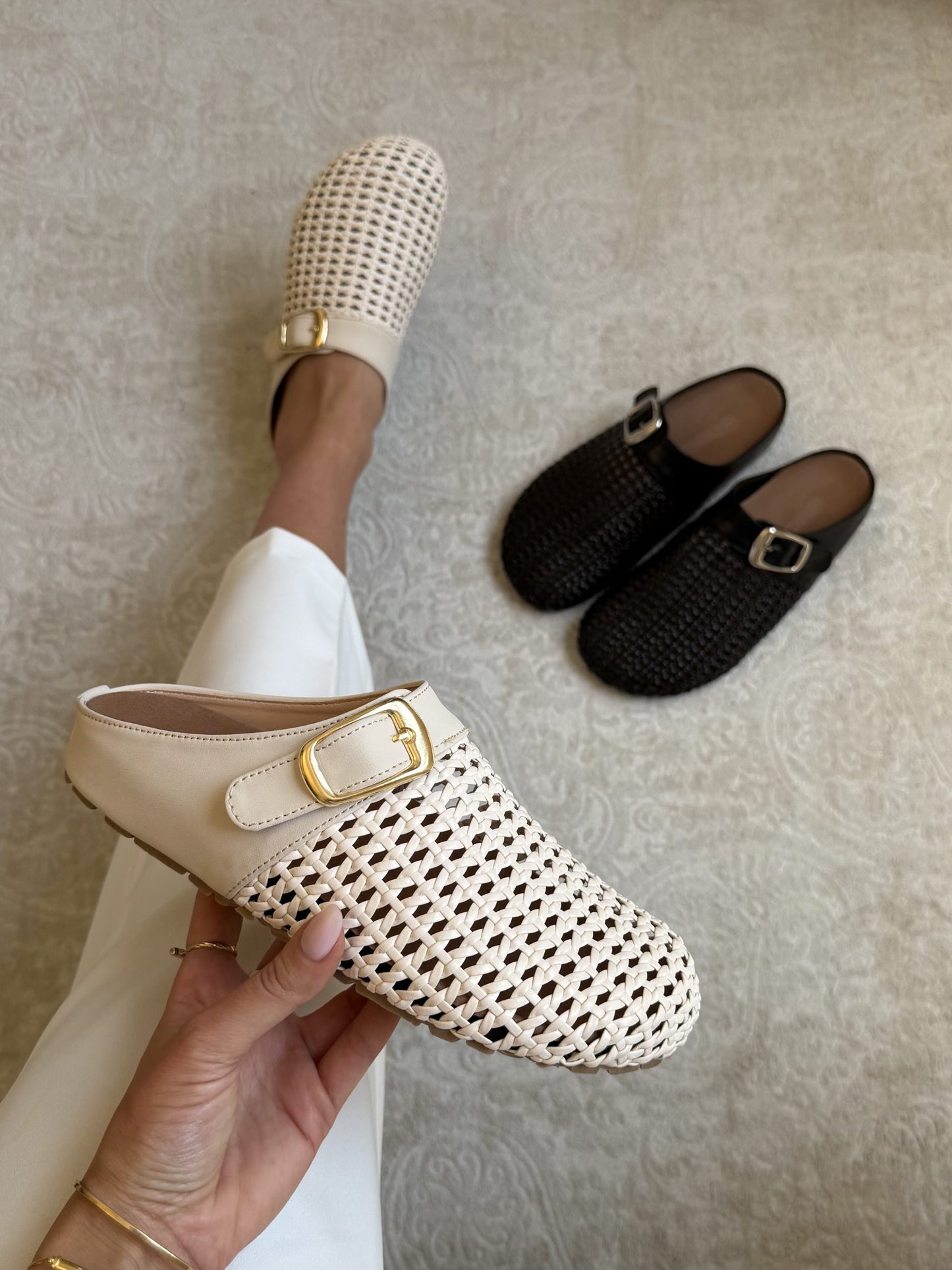 Monaco Woven Mule Loafers