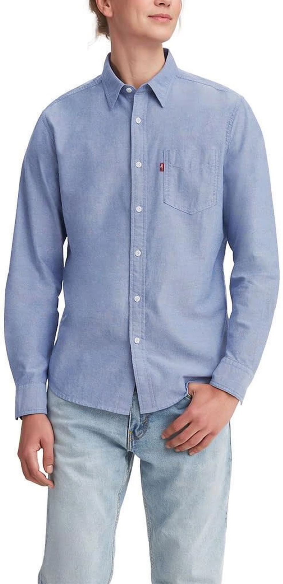 Classic 1 Pocket Long Sleeve Button Up Shirt