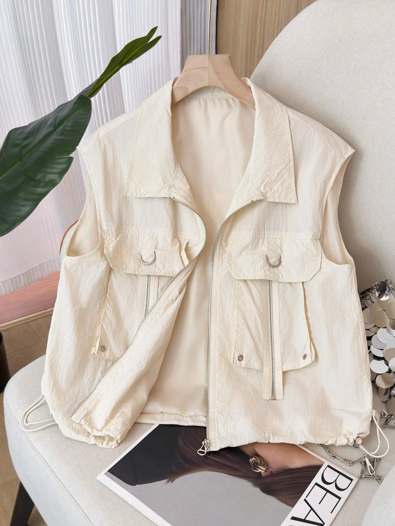 Plus-Size Casual Sleeveless Tank Top