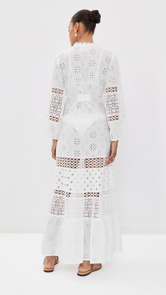 Embroidered Openwork Dress