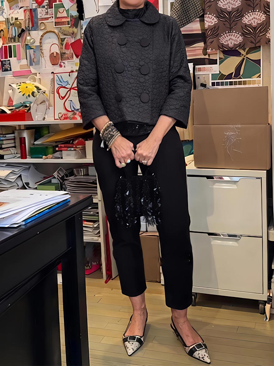 Fashion Button Up Cropped Jacket
