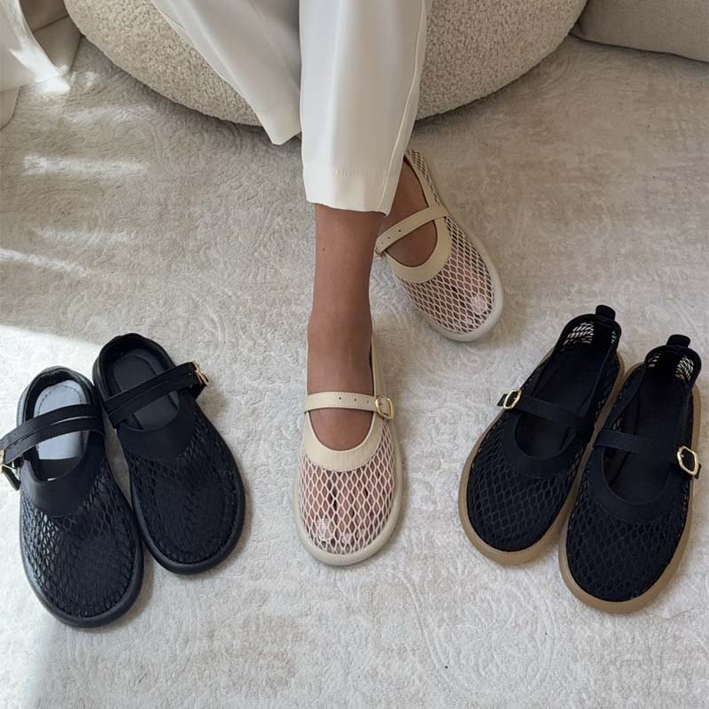 Flat Mesh Breathable Shoes