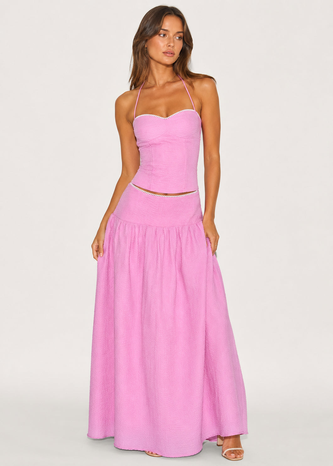 Adeline Corset and Maxi Skirt Set