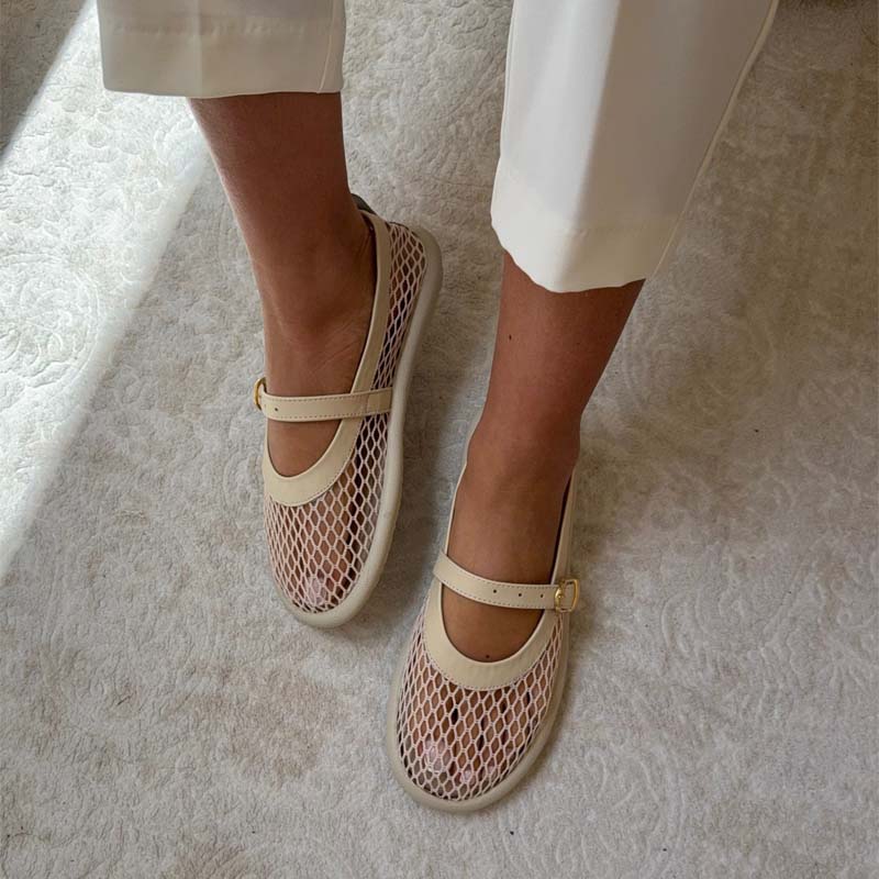 Flat Mesh Breathable Shoes