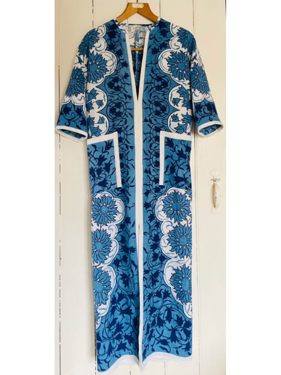 The Blue Floral Vacation Dress