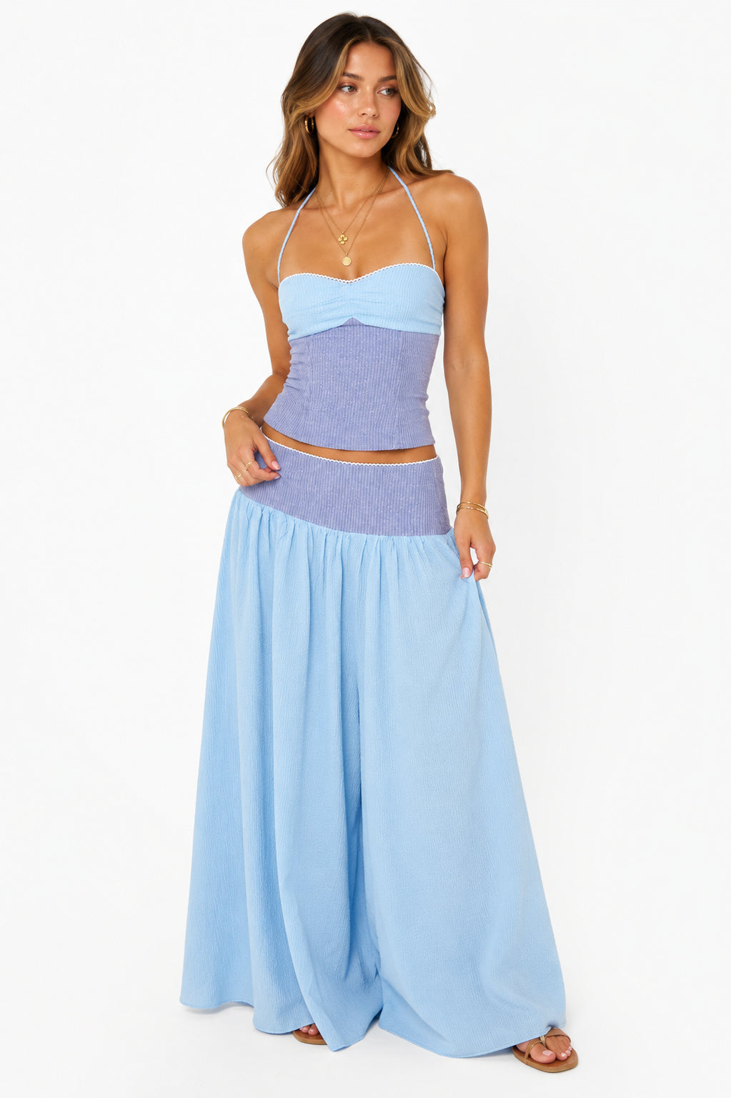 Adeline Corset and Maxi Skirt Set