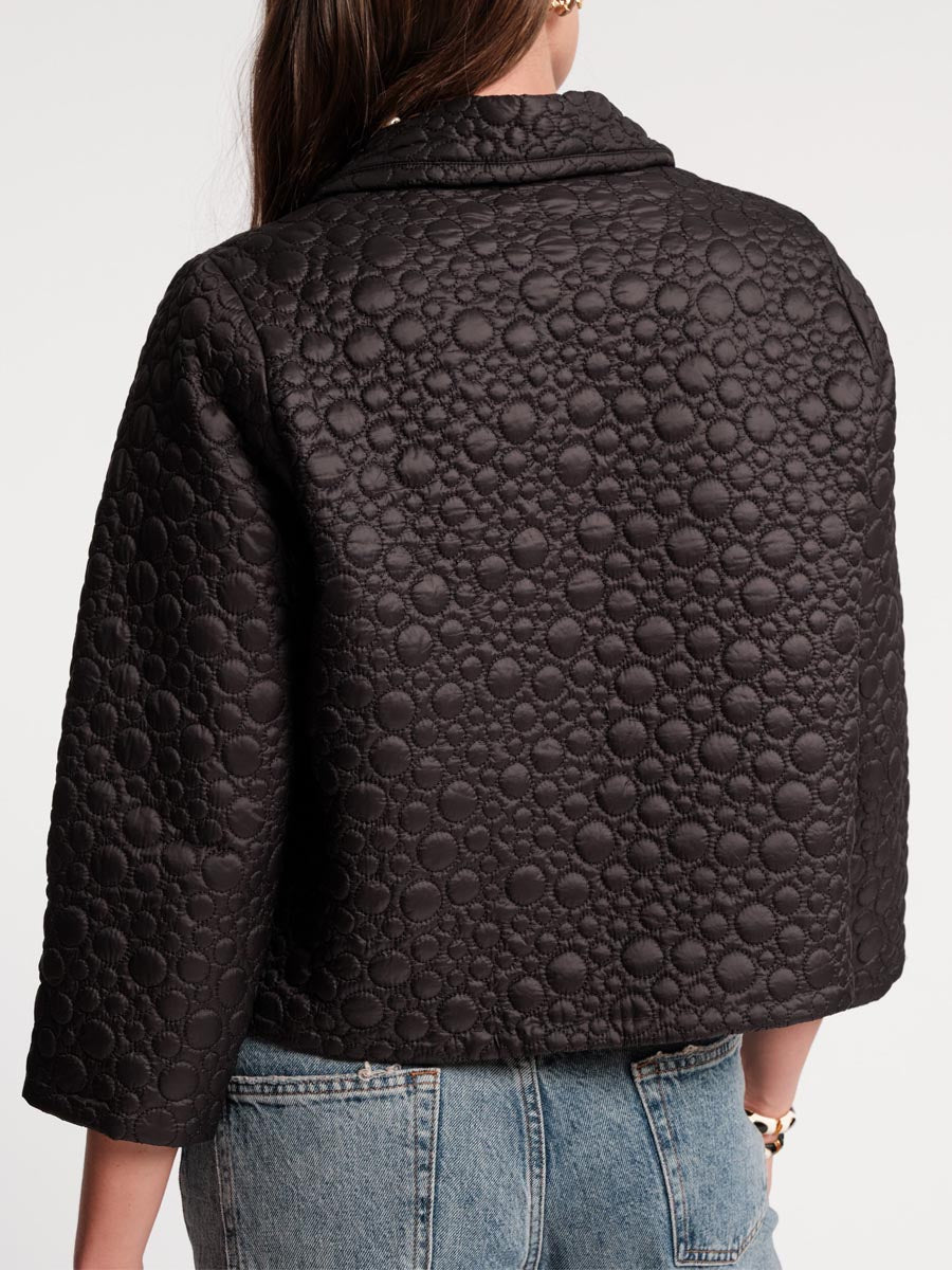 Fashion Button Up Cropped Jacket