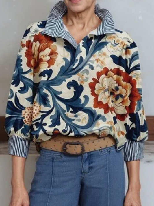 Adorable Ruffle Holiday Blouse