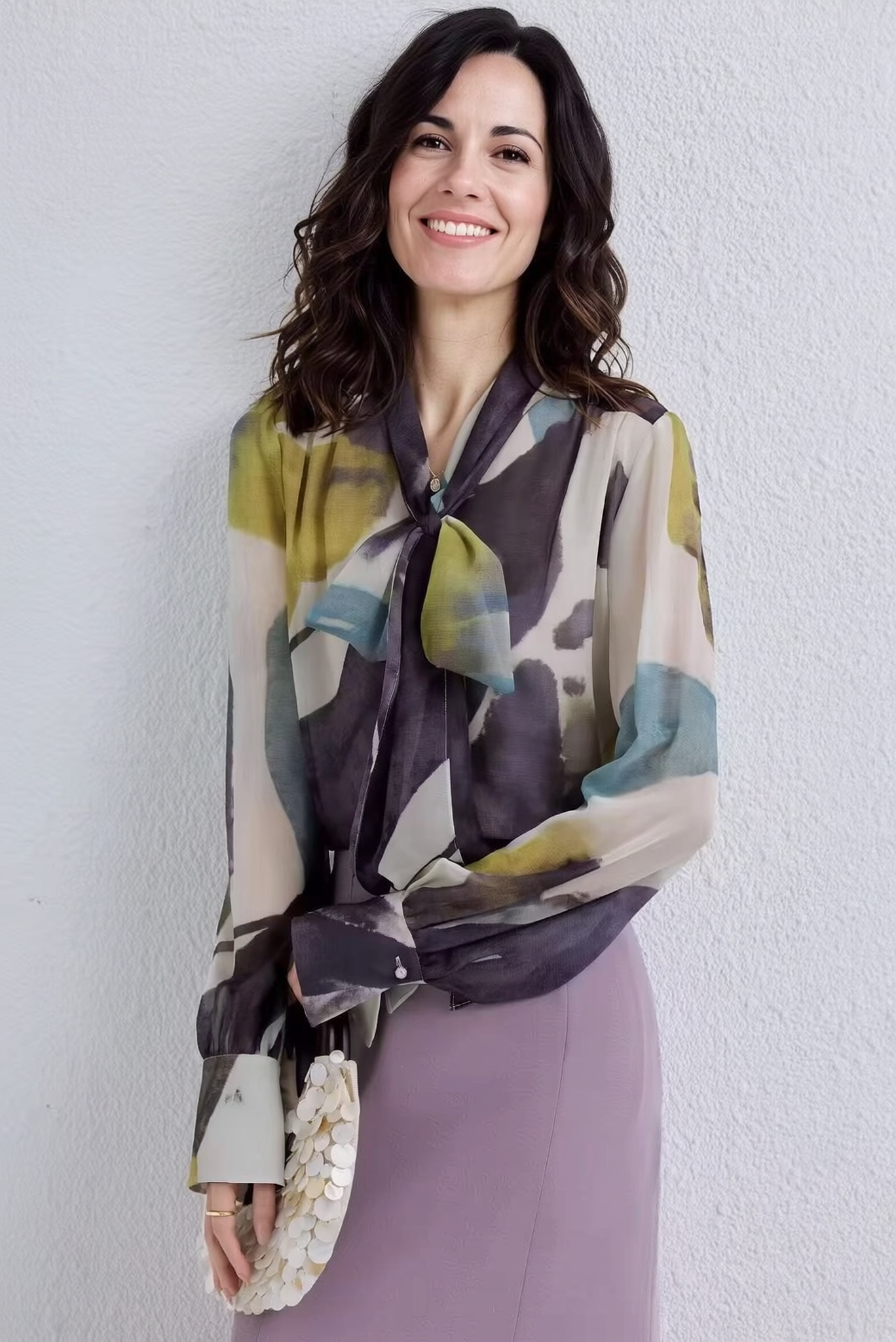 Ice Silk Loose Colorful Top