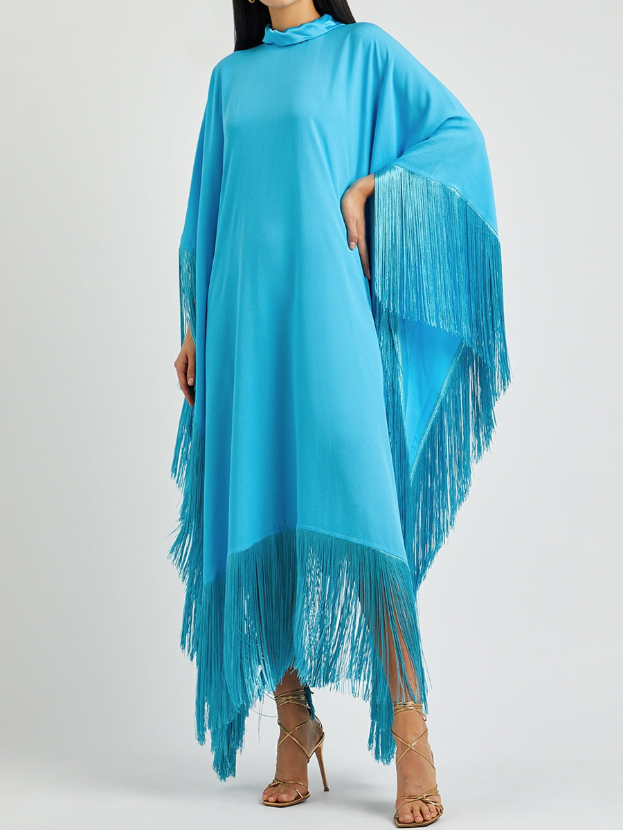 Elegant Fringed Maxi Dress
