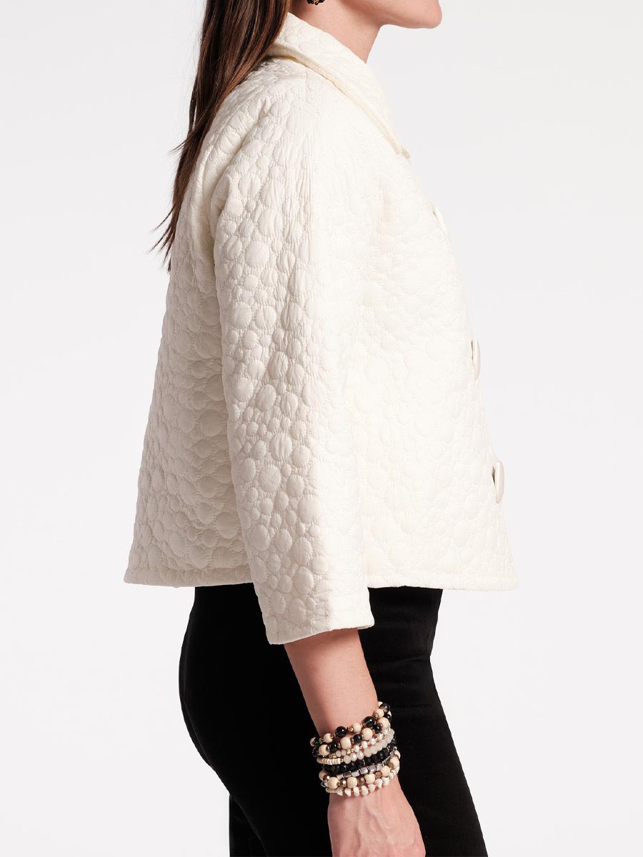Fashion Button Up Cropped Jacket