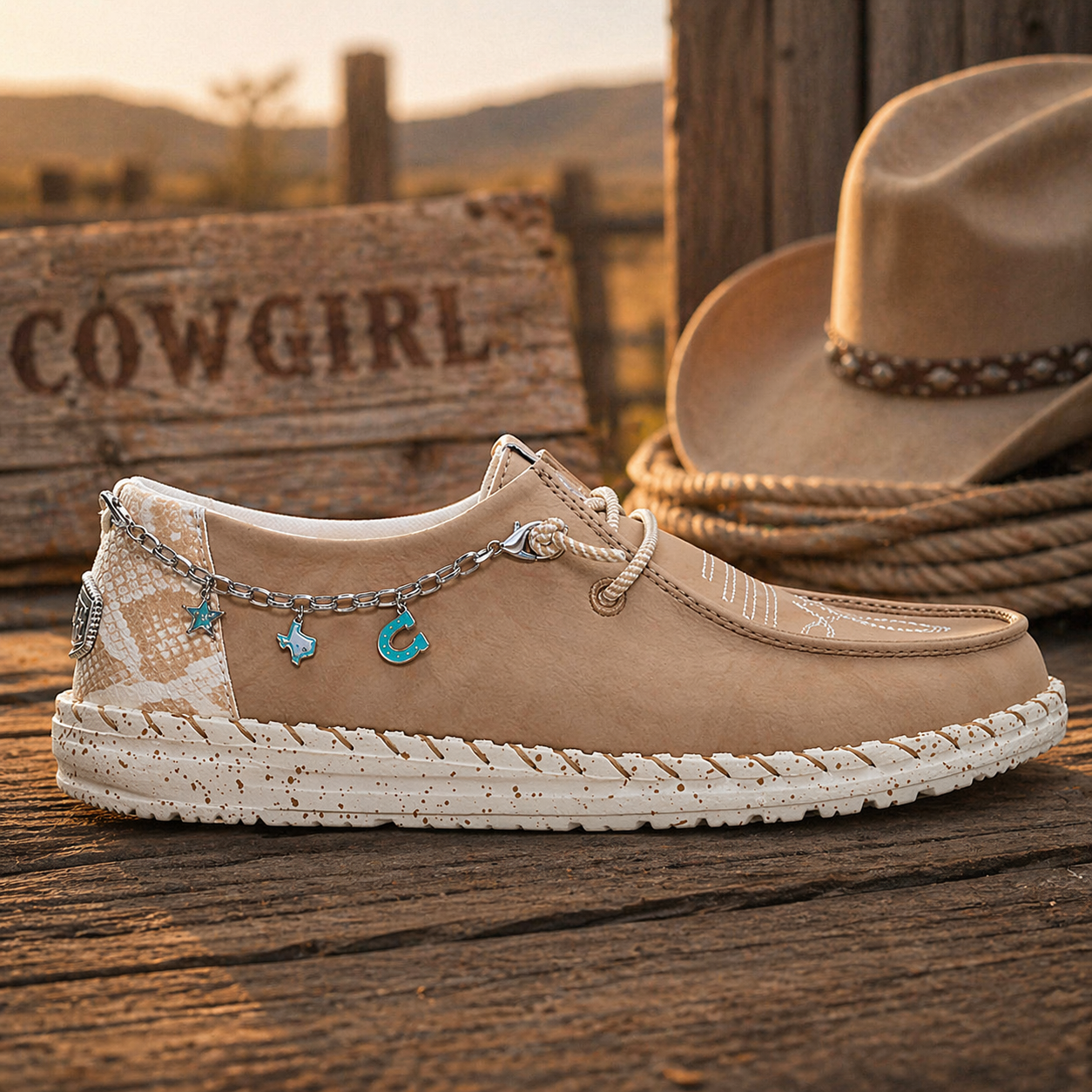 Women's Wendy Funk Houston Rodeo Slip-Ons