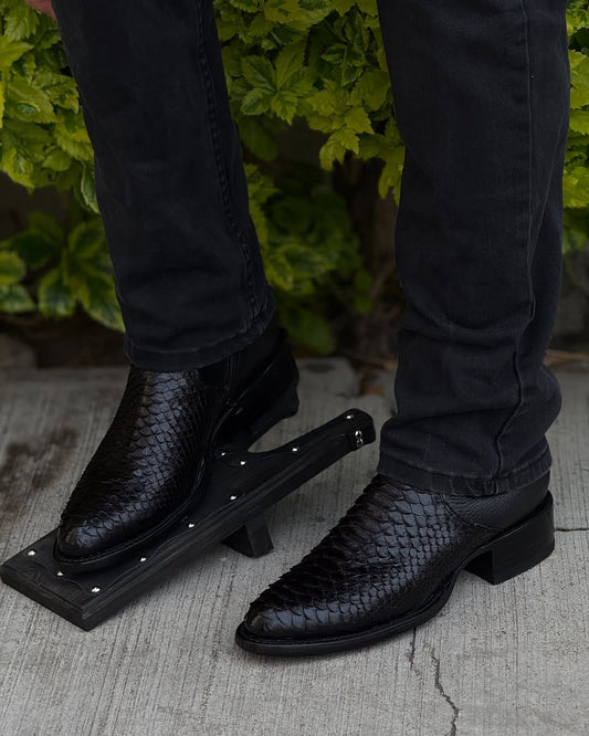 Italian Vintage Python Cowboy Boots