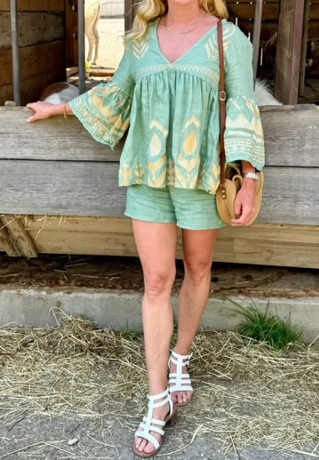 Casual Breezy Printed Blouse