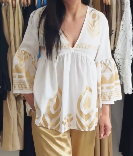 Casual Breezy Printed Blouse