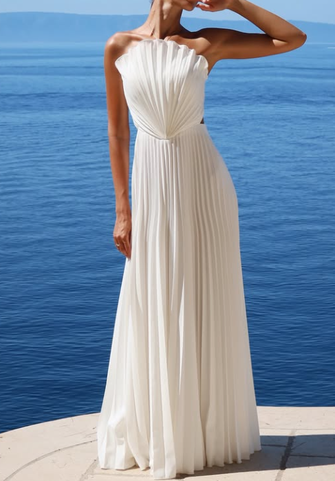 Demure Shell Maxi Dress
