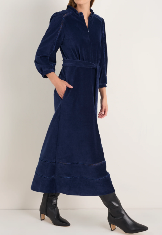 Classy Velvet Midi Dress