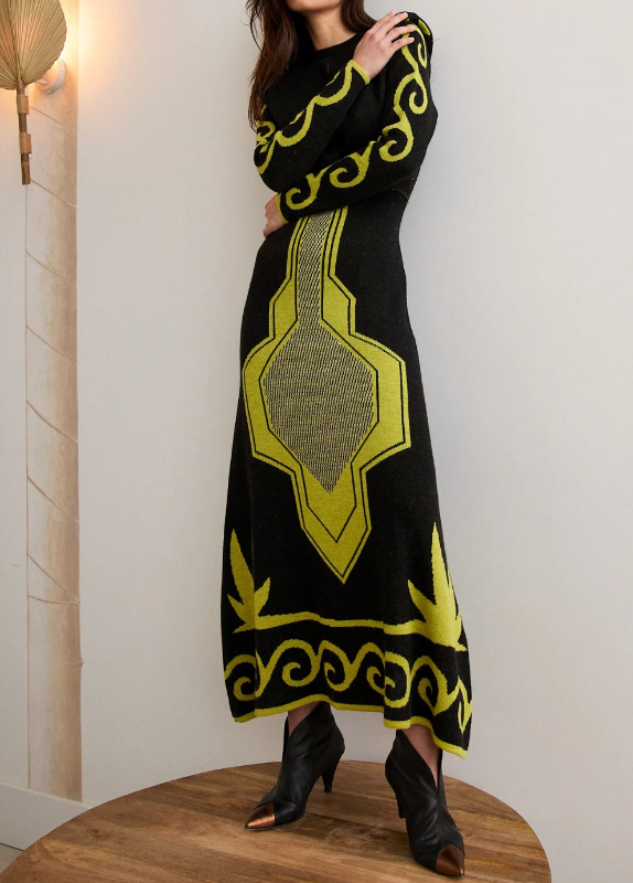 Demure Knit Maxi Dress