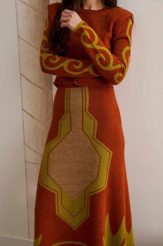 Demure Knit Maxi Dress