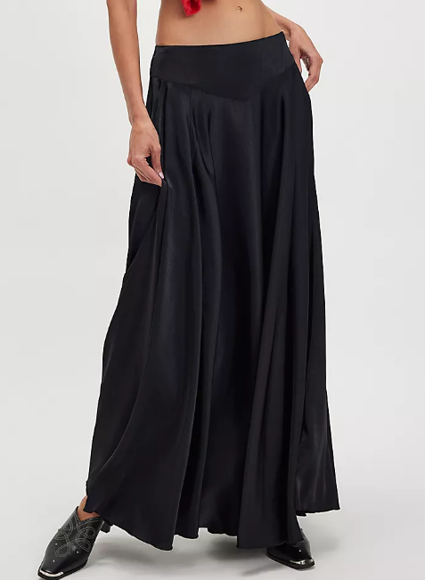 Chic Satin Maxi Skirt