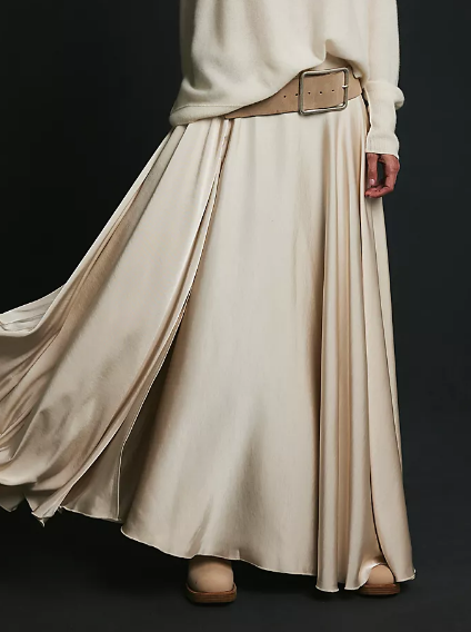 Chic Satin Maxi Skirt