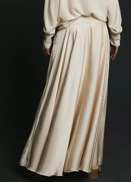 Chic Satin Maxi Skirt