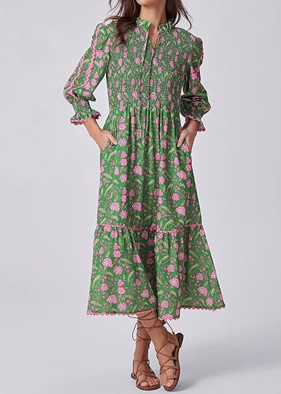 Chic Floral Flowy Dress