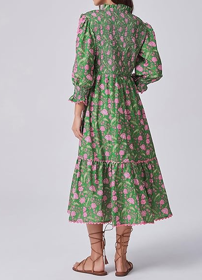 Chic Floral Flowy Dress
