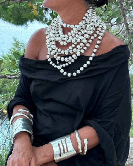 Stylish Long Bead Necklace