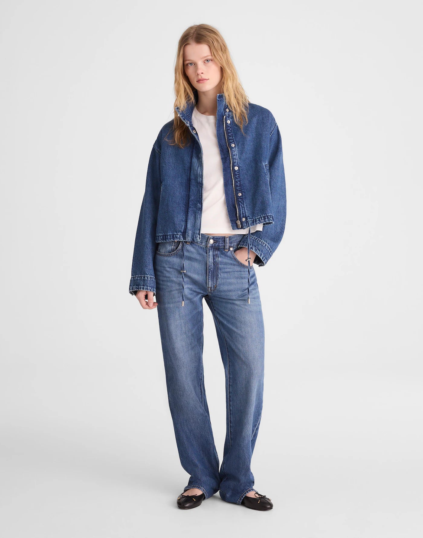 Denim Crop Field Jacket