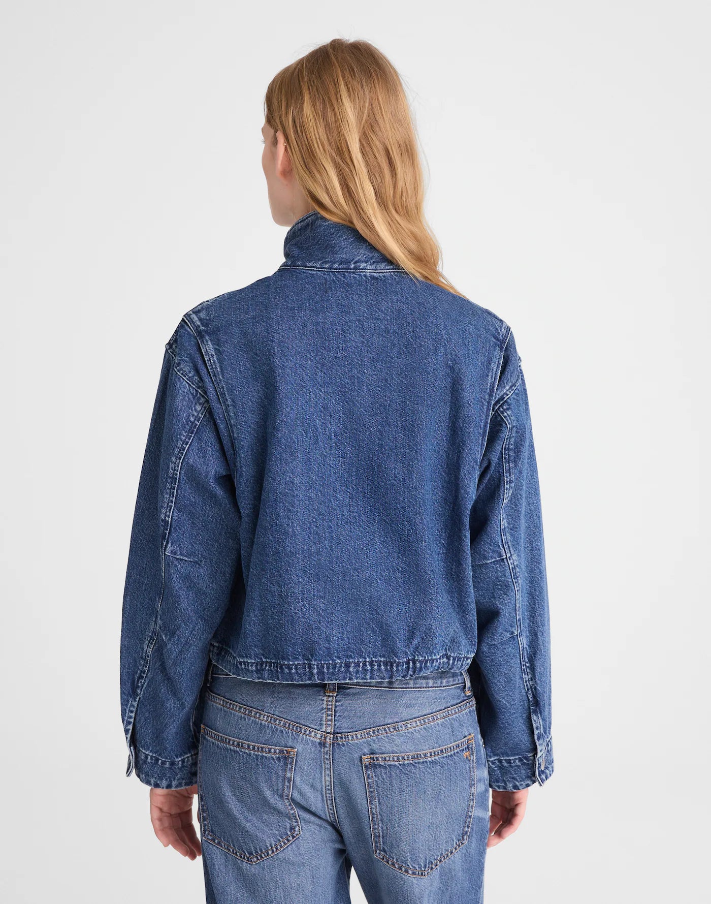 Denim Crop Field Jacket