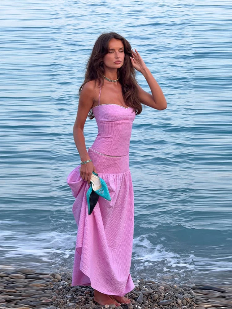 Adeline Corset and Maxi Skirt Set