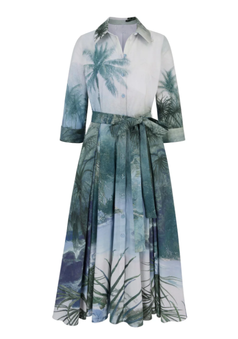 Summer Vacation Printed Dress