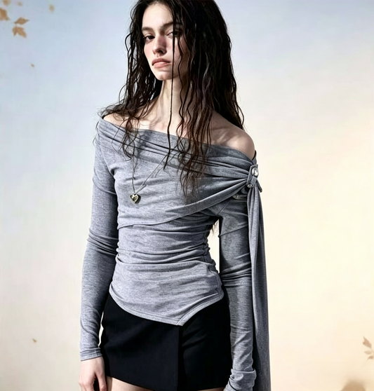 High-Elastic Off-Shoulder Fitted Top（✨Free shipping on orders of 2 or more items）