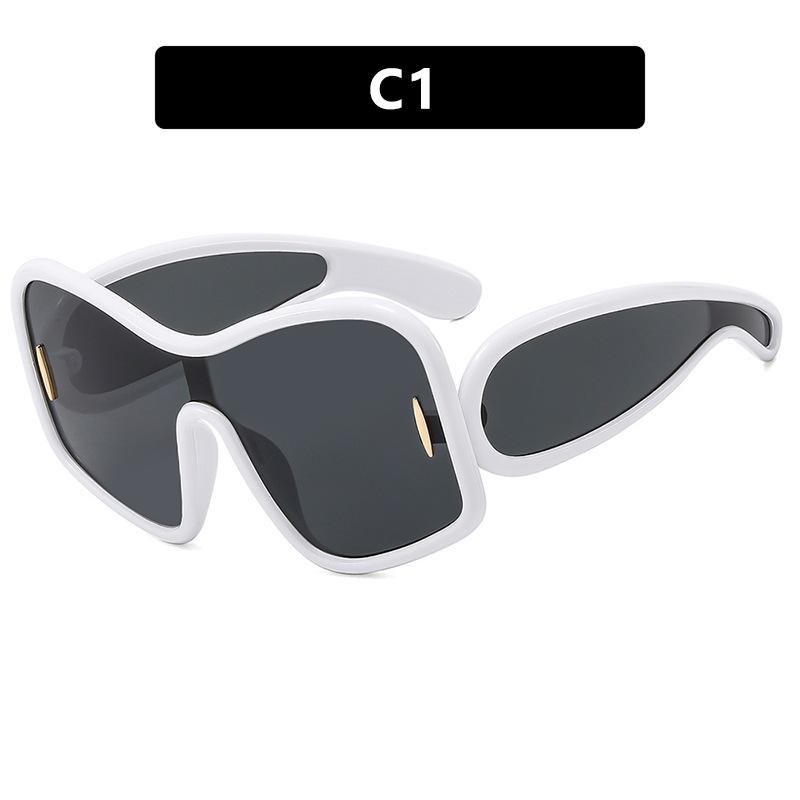 Chic Irregular Large Frame Sunglasses