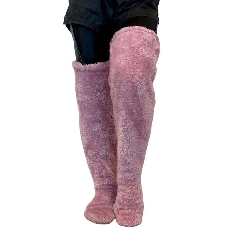 Teddy Fuzzy Legs Sock Slippers