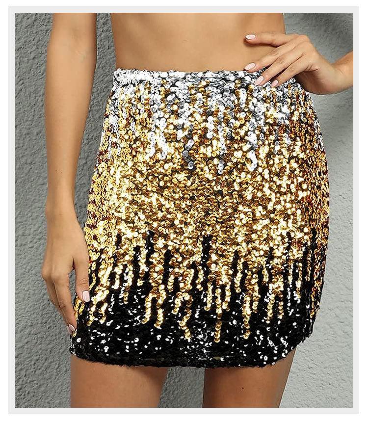 Party Glam Sequin Bodycon Skirt